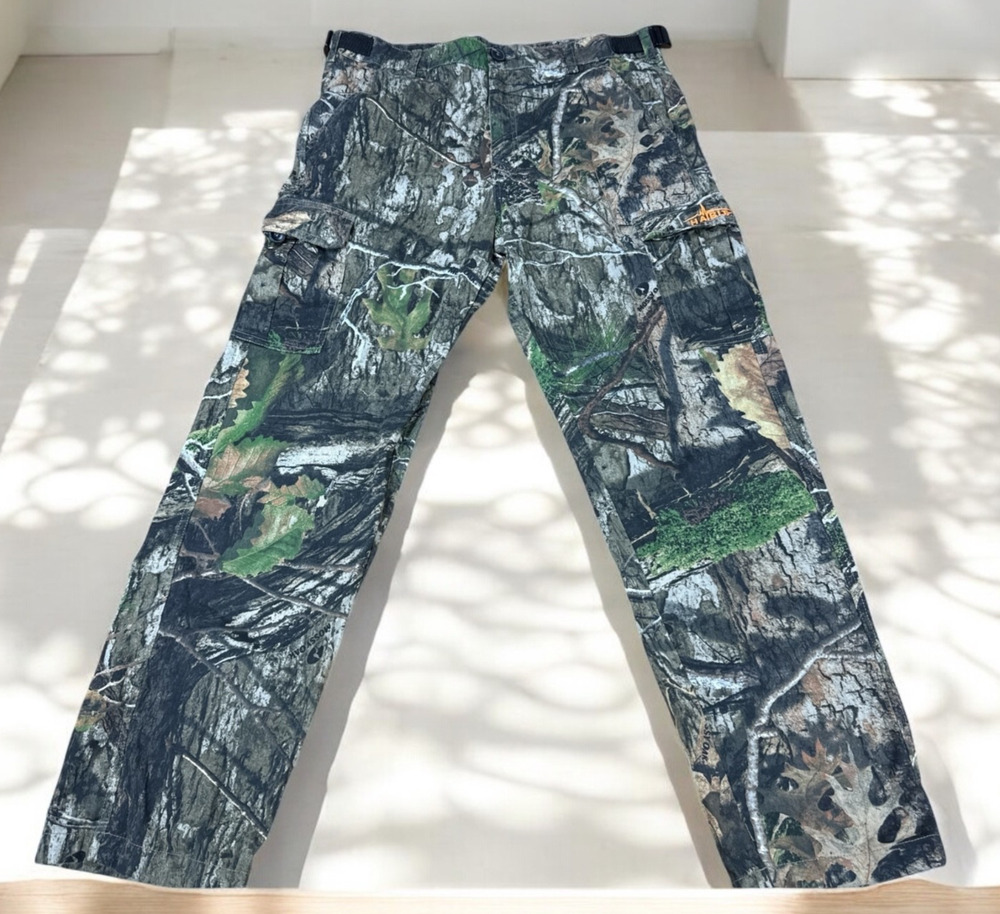 Habit Realtree Pants Men's Large Dark Oak Wide Leg Adjustable Camo Hunting Gear
